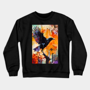 Summer Crow in the Sun Crewneck Sweatshirt